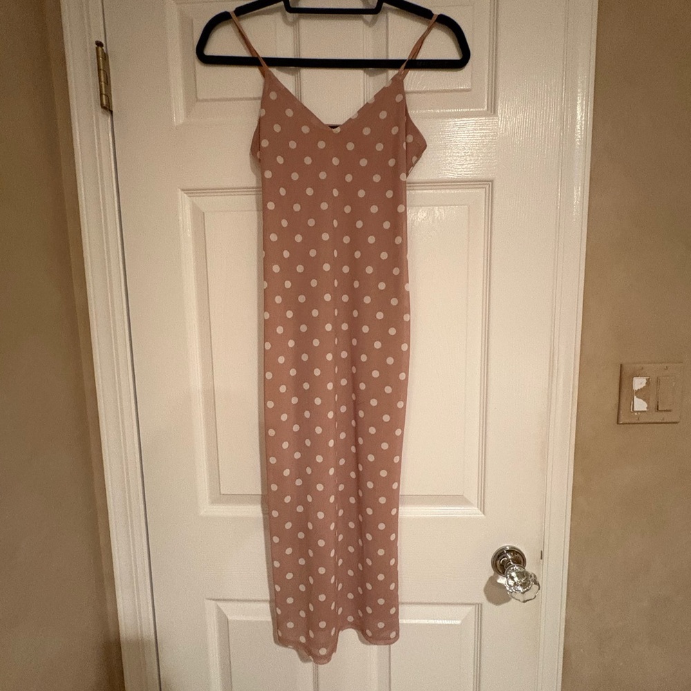 AFRM Polka Dot Slip Dress xs